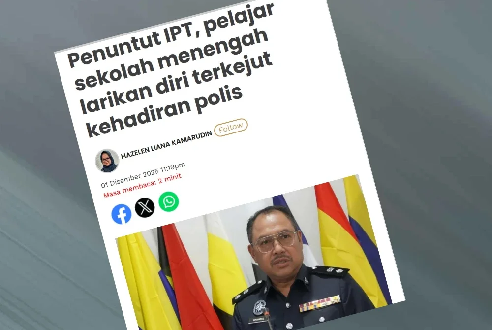 Laporan Sinar Harian pada 1 Disember 2025.