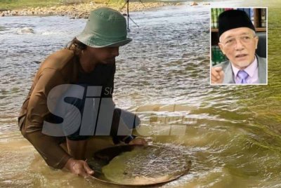 Mendulang itu satu usaha mencari emas tetapi selagi tidak memenuhi syarat tidak perlu keluar zakat. Gambar kecil: Mohamad Shukri 