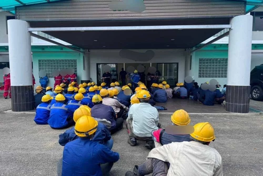 Syarikat pengurusan sisa terjadual dikesan menggajikan lebih 40 warga asing tanpa dokumen sah. Foto ihsan JIMNS