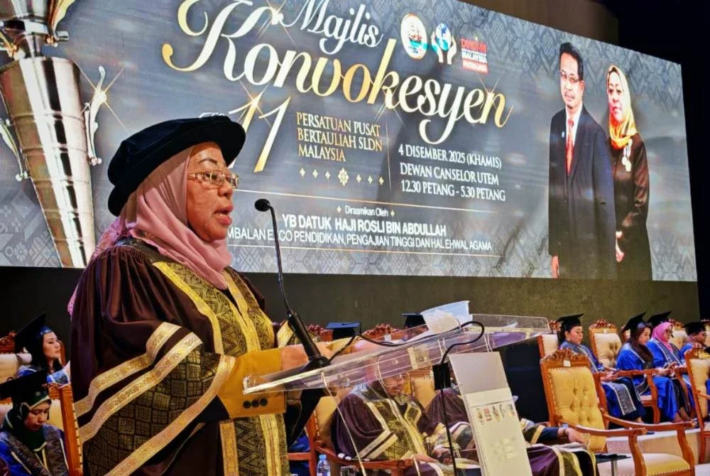 Joyah berucap pada Majlis Konvensyen Persatuan Pusat Bertauliah SLDN ke-11 di UTeM pada Khamis.