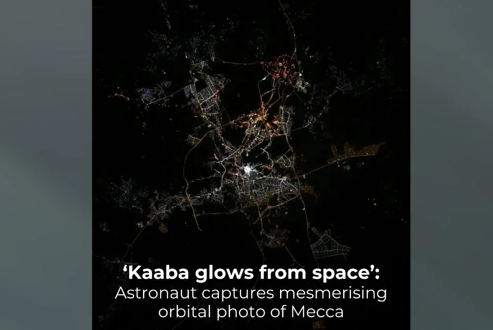 Angkasawan NASA, Don Pettit muat naik gambar di X, menonjolkan keindahan Kaabah dari angkasa.
