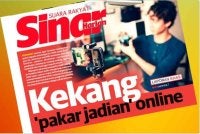 Laporan muka depan Sinar Harian pada Jumaat. 