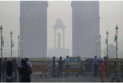 Tahap pencemaran udara di ibu kota India itu semakin membimbangkan. Foto hiasan