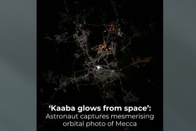 Angkasawan NASA, Don Pettit muat naik gambar di X, menonjolkan keindahan Kaabah dari angkasa.
