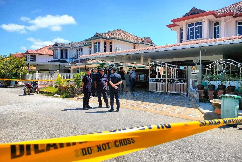 Siasatan dijalankan di lokasi kejadian.