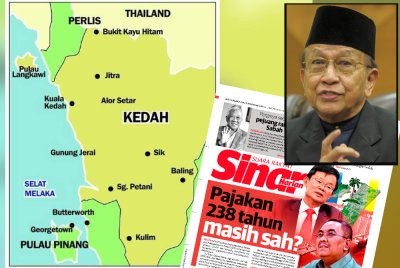 Rais (gambar kecil) menyatakan bahawa hak Kedah terhadap Pulau Pinang 'tidak pernah hilang' dan perkara itu tidak boleh diselesaikan hanya dengan pertimbangan politik semasa.