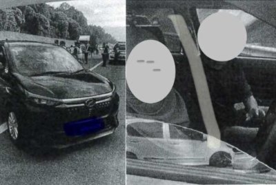 Kenderaan dinaiki lelaki yang ditahan JPJ dalam sekatan jalan raya diadakan pada Sabtu - Foto: JPJ Negeri Sembilan