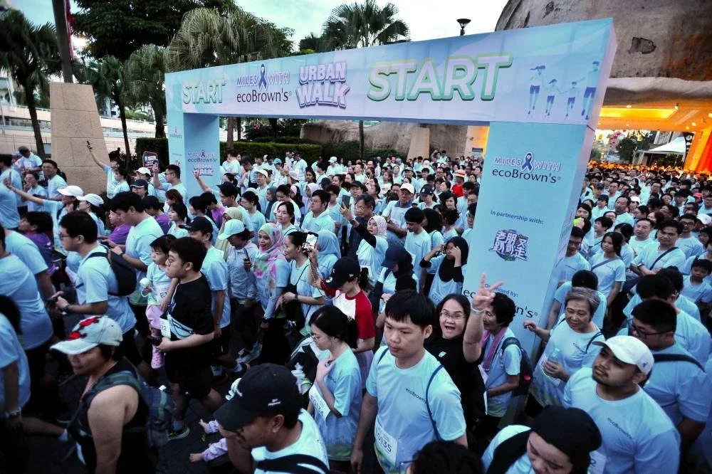Sebahagian peserta Program Miles with ecoBrown’s Urban berkumpul sejak awal pagi.