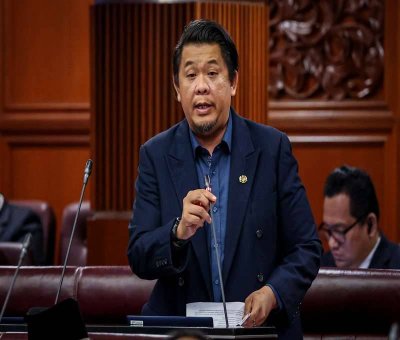 Lukanisman bercakap pada Persidangan Dewan Negara di Parlimen pada Isnin. FOTO BERNAMA