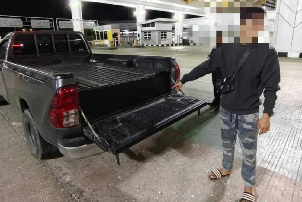 Kenderaan yang dikesan menyediakan tangki tambahan bagi tujuan menyeludup diesel.