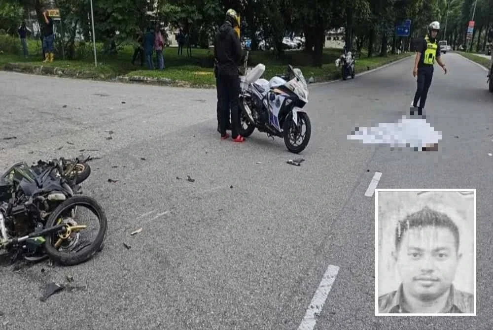Mayat Mohd Azuwan (gambar kecil) dihantar ke Hospital Rembau untuk tindakan lanjut.
