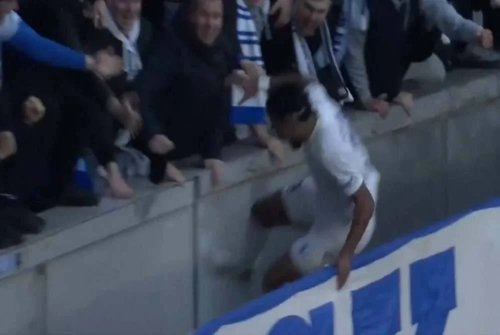 Ghrieb terjatuh ke dalam parit ketika meraikan jaringan.