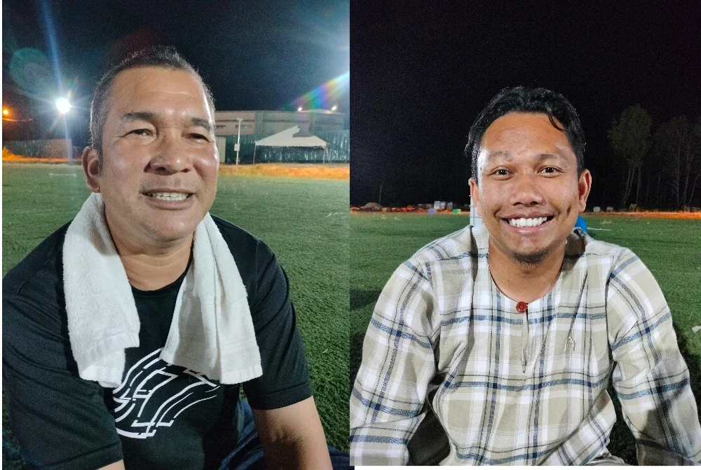 Zaidi (kiri) dan Mohammad Yaakub Yusra