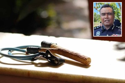 Polis sedang mengesan individu yang terlibat dalam insiden seorang pelancong China dilastik sehingga cedera dalam kejadian di kawasan pusat bandar pada petang Isnin lalu. - Gambar kecil (Kasim)