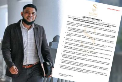 Pihak pengurusan Saloma Kuala Lumpur menafikan dakwaan berunsur fitnah dilemparkan oleh Papagomo terhadap perniagaan mereka.