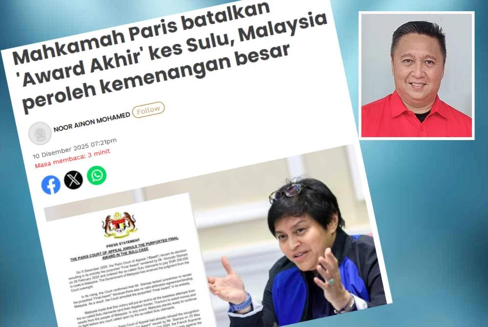 Azalina dan kenyataan media War Room Sekretariat Khas Sulu. Gambar kecil: Mohd Zaki