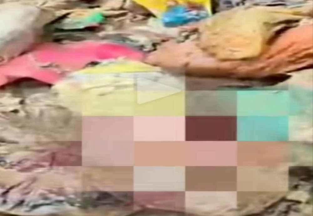 Video tular memaparkan janin bayi ditemui di dalam lori sampah.