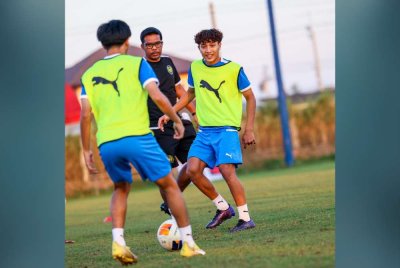 Skuad B-23 negara hanya perlu mengelak kekalahan apabila berdepan Vietnam pada aksi terakhir Kumpulan B petang ini. Foto FAM