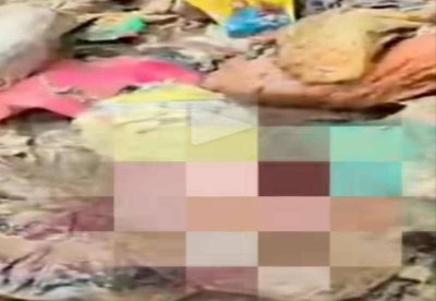 Video tular memaparkan janin bayi ditemui di dalam lori sampah.
