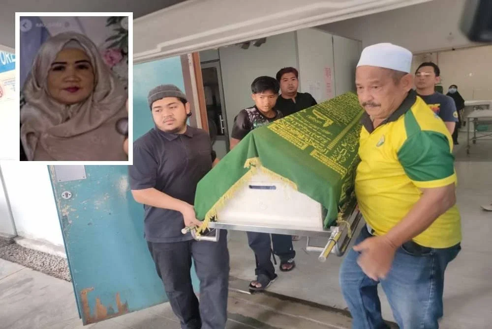 Jenazah mangsa akan dikebumikan di Tanah Perkuburan Islam Suka Menanti, Alor Setar, Kedah selepas solat Asar. Gambar kecil: Wan Khairul Safinah 