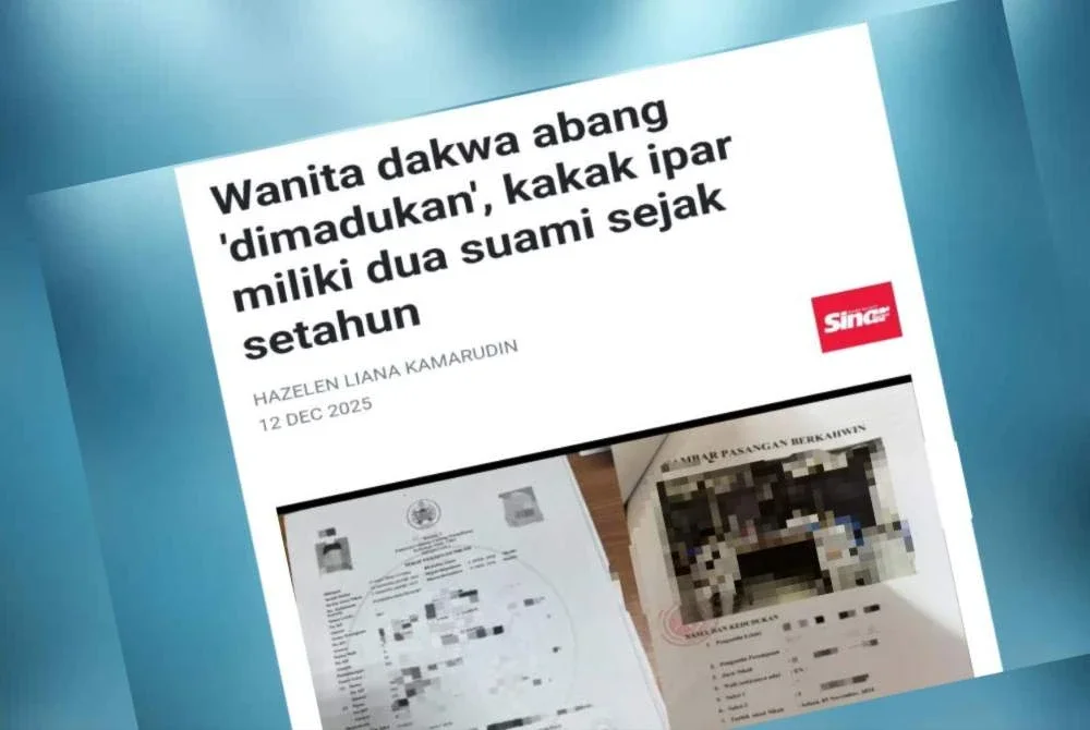 Lelaki yang didakwa 'dimadukan' oleh isterinya memaklumkan dia telah menceraikan wanita tersebut pada 15 Januari 2022.