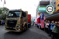 AMINUDDIN membuat pelepasan pada Program Pelepasan Produk Agromakanan ke Pasaran Filipina yang diadakan di Ibu Pejabat FAMA baru-baru ini. Foto BERNAMA