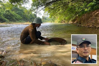 JAS Kelantan akan memantau aktiviti mendulang emas selepas kerajaan negeri membenarkan permohonan lesen dibuat bermula Januari ini bagi memastikan ia tidak menjejaskan alam sekitar. Gambar kecil: Wan Aminordin 