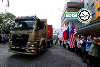 AMINUDDIN membuat pelepasan pada Program Pelepasan Produk Agromakanan ke Pasaran Filipina yang diadakan di Ibu Pejabat FAMA baru-baru ini. Foto BERNAMA