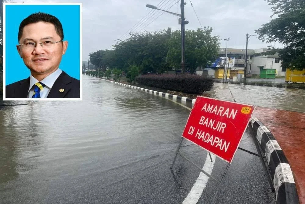 Jumlah keseluruhan mangsa terkesan termasuk mereka tidak berpindah ialah 38,589 orang daripada 13,881 keluarga. Gambar kecil: Rahimi