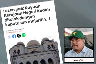 Laporan Sinar Harian pada 12 Disember 2025.