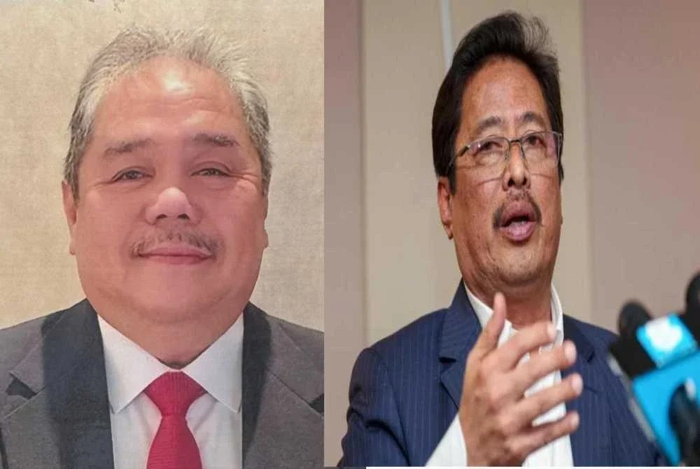 Jerry Ambuting (kiri) dan Azam Baki.