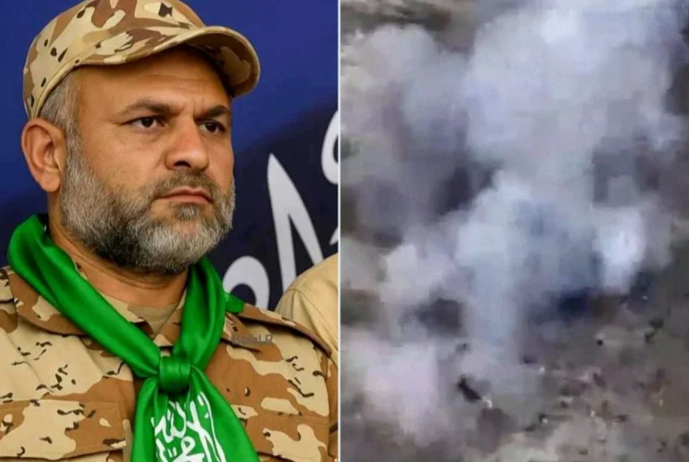 Ketua Hamas di Gaza Khalil al-Hayya mengesahkan Saad (kanan) terkorban dalam serangan Israel itu. - Foto: Agensi