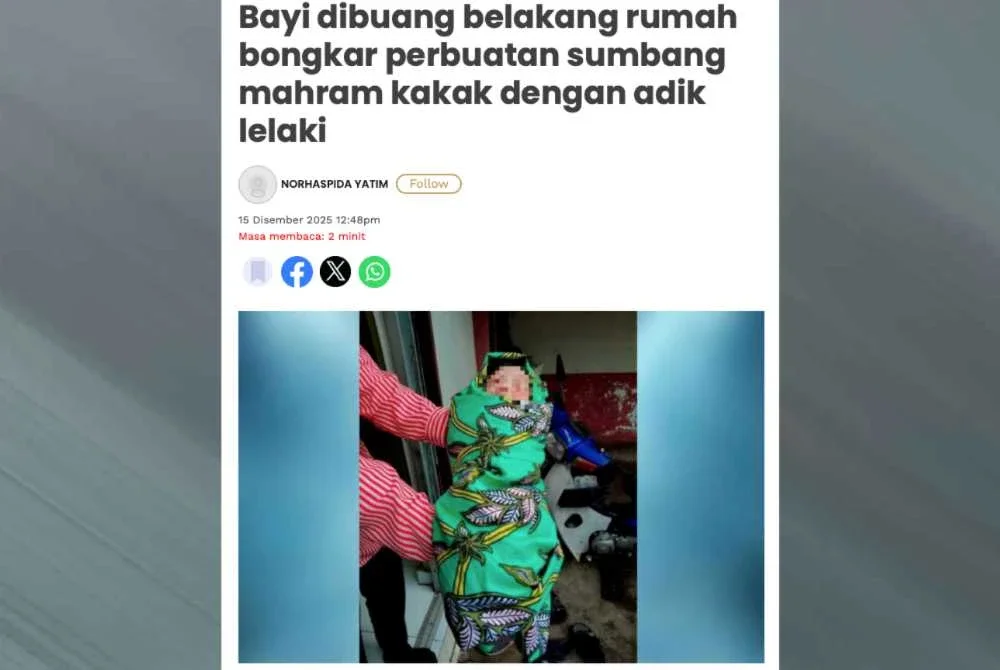 Laporan Sinar Harian pada Isnin. 