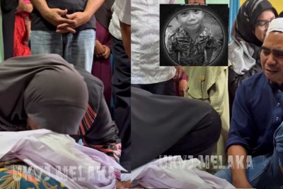 Suasana pilu menyelubungi saat ibu ayah dan ahli keluarga mencium jenazah Muhd Iman Nazhan yang meninggal dunia selepas terlibat dalam kemalangan tragis.