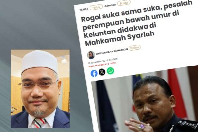 Jaheaik sahkan terima laporan kes rogol suka sama suka melibatkan remaja bawah umur seperti dimaklumkan Polis Kelantan. - Gambar kecil (Mohd Asri)