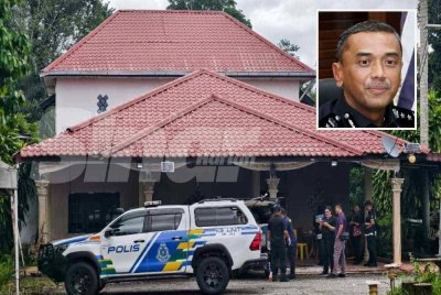 Mayat seorang individu tanpa identiti ditemukan di belakang sebuah rumah kosong di Kampung Batu. - Gambar kecil (Alzafny)