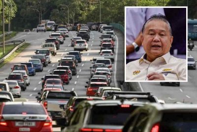 Kerajaan akan meneruskan kadar tol seperti biasa pada tahun hadapan. Gambar kecil: Nanta 