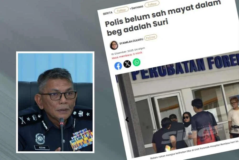 Polis masih belum kenal pasti identiti mayat wanita dalam beg ditanam di Rembau - Gambar kecil (Muhammad Idzam)