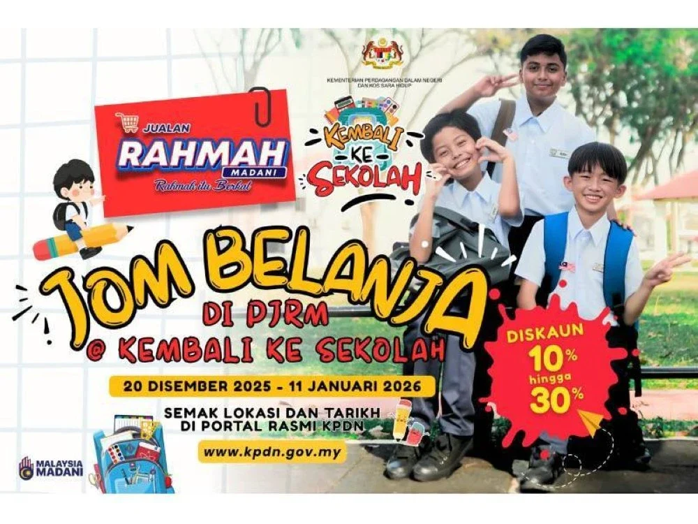 PJRM Kembali Ke Sekolah akan diadakan secara meluas di seluruh negara bermula dari 20 Disember 2025 hingga 11 Januari 2026. 