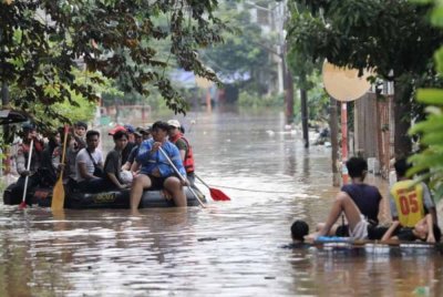 Cuaca ekstrem ketika kemuncak musim hujan itu dijangka berterusan hingga Januari depan. Foto Agensi
