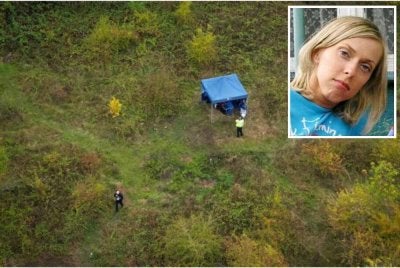 Rangka Malgorzata (gambar kecil) telah dijumpai di kawasan belukar. Foto: SWNS