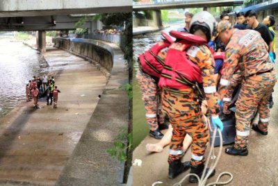 Mayat wanita berkenaan ditemui terapung di Sungai Gombak, Kuala Lumpur pada Khamis.