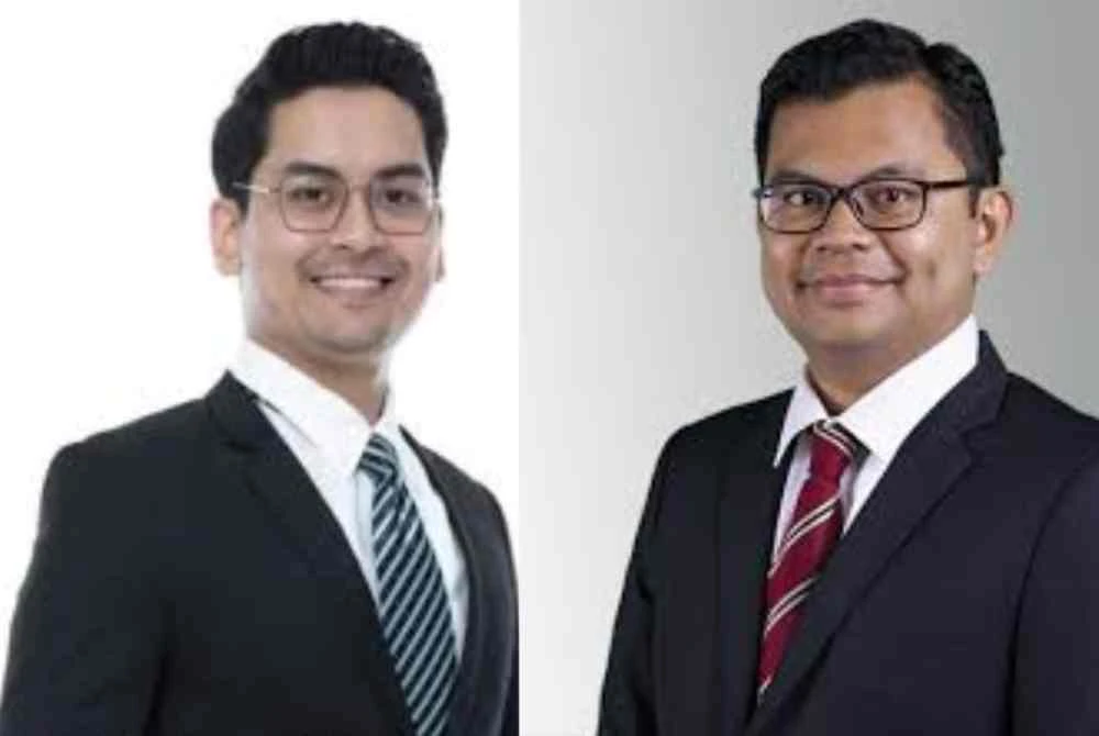 Mohammed Taufiq (kiri) dan Akmal Nasrullah diangkat menjadi menteri penuh ketika masing-masing berusia bawah 40 tahun.