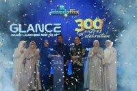 MAJLIS perasmian ibu pejabat baharu Keedsflix di Puncak Alam Selangor baru-baru ini. 