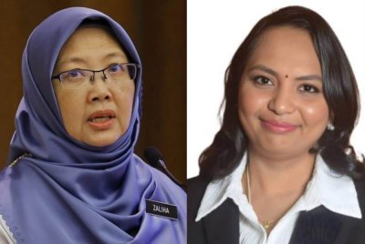 Sivamalar (kanan) menjelaskan artikel yang ditulisnya sebagai penghargaan peribadi kepada Zaliha, telah dipetik di luar konteks dan disalah tafsir sehingga mencetuskan spekulasi awam mengenai dakwaan cubaan rasuah.