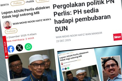 Laporan Sinar Harian pada Selasa.