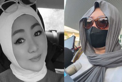 Sasya (kanan) berharap orang ramai tidak lagi membuat spekulasi berhubung status Suri Narudin, 53, dengan suspek utama.