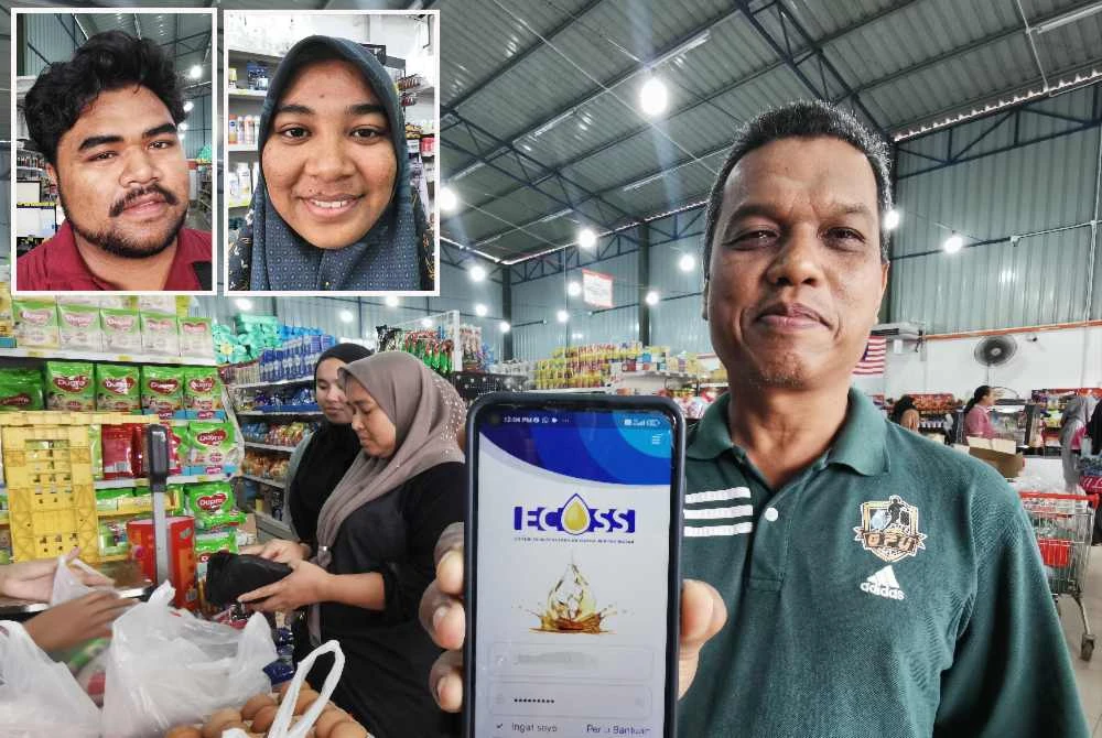 Alias menunjukkan sistem eCOSS yang digunakan sejak sebulan lalu. - Gambar kecil (Muhammad, Sulita)