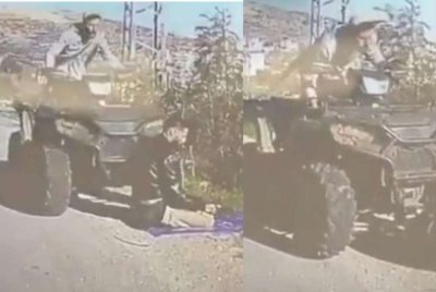 Seorang penjarah Israel yang juga anggota simpanan tentera didakwa melanggar seorang lelaki Palestin yang sedang menunaikan solat menggunakan kenderaan lasak.