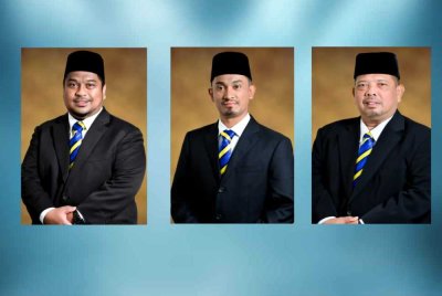 Muhammad Azmir (kiri), Asrul Aimran dan Abu Bakar.
